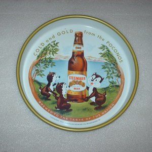 Vintage 1959 Stegmaier metal beer tray